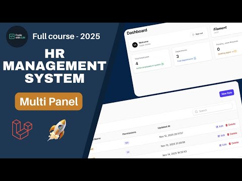 Build a Full HR Management System in Filament PHP v4 | Multi Panel Setup, Roles & Permissions & more