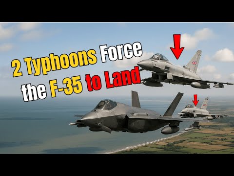 Two Typhoons vs One F-35 — The NATO Drill No One Expected