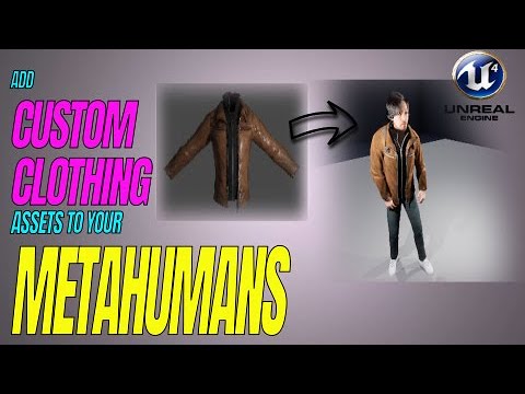 Clothing for Metahumans I Import 3D clothing using blender and weight painting for UE4 | Learn w/ me