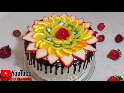 МК. Тортни мева ва декор гель билан безатиш!