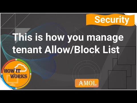 Microsoft Security portal Tenant Allow/Block List