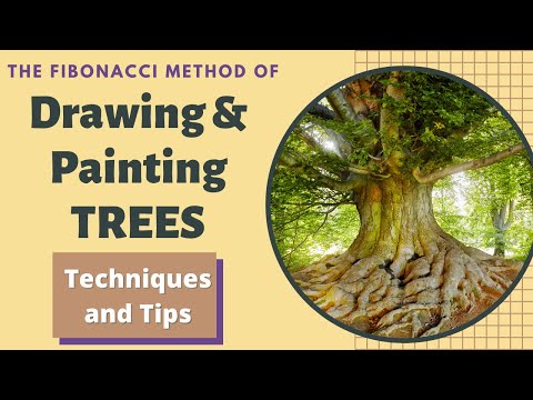 Drawing and Painting Trees with the Fibonacci Method / Beginner Lesson