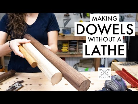 Making Large Dowels WITHOUT a Lathe // Woodworking Jig // Dowel Maker