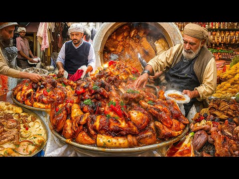 Most cheap street food in Afghanistan | Kabuli pulao | Roasted chicken | Biryani | PAK Chicken curry