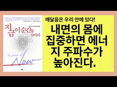 지금 이 순간을 살아라(에크하르트 톨레)- 최대한 내면의 몸에 계속 집중한다면 '지금'에 닻을 내리게 되고 외부세계속에서 자신을 잃어버리지 않을 것입니다.