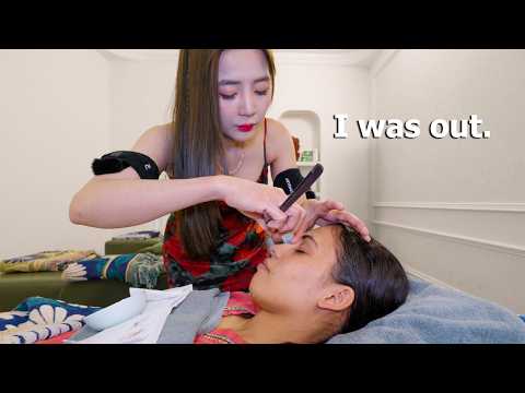 She is on Another Level!🔥 ASMR Full Service Massage at Jade007 Barbershop!