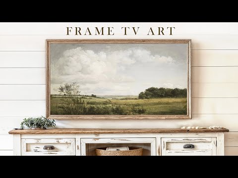Landscape Meadows | Vintage Frame TV Art | Slideshow For Your TV | 1Hr of 4K HD Paintings