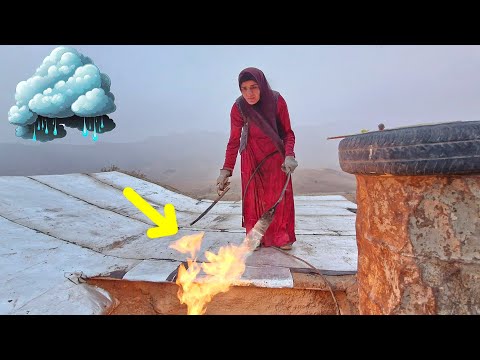 No one was there to help | Nomadic mother saves shelter under heavy snow