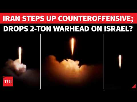 ON CAM: Iran Drops GIGANTIC 2-TON WARHEAD Missiles On Israeli Capital Amid Huge Escalation?