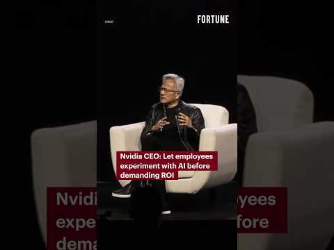 Nvidia CEO: Let employees experiment with AI before demanding ROI #AI #Nvidia