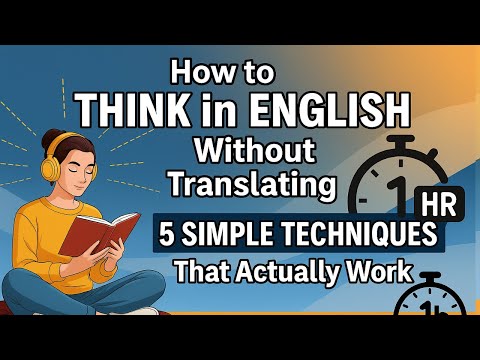 How to Think in English Without Translating | 5 Simple Techniques That Actually Work | Learn English