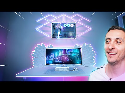 I Built the Ultimate Wireless Floating Desk Setup!