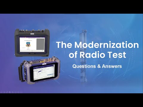 Q & A - The Modernization of Radio Test