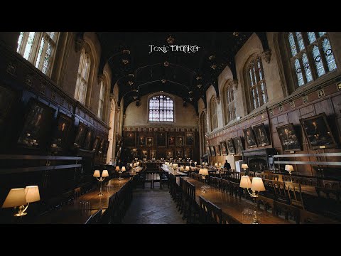 Dark Classical Academia - You’re studying in a large library at midnight 🕯️