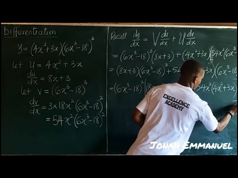 Product Rule Method of Differentiation Eg 2