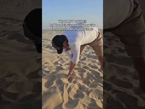 Why happy couples hold hands in silence before arguing