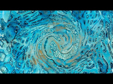 Alcohol inks on the gel plate | The Galaxy | Monoprinting Day 28