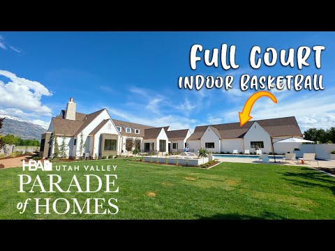 INSIDE AN EPIC CUSTOM HOME WITH A FULL COURT INDOOR BASKETBALL GYM! | MUST SEE!!!