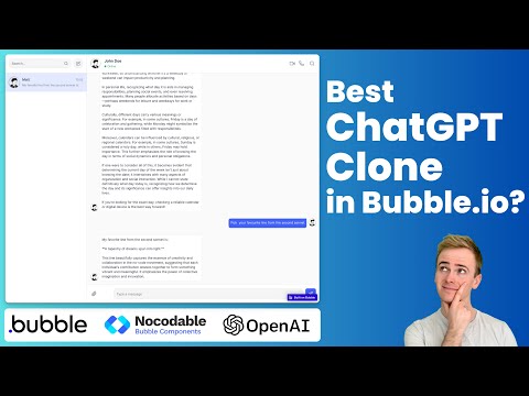The Best Designed ChatGPT Clone in Bubble.io: Build It With No Code!