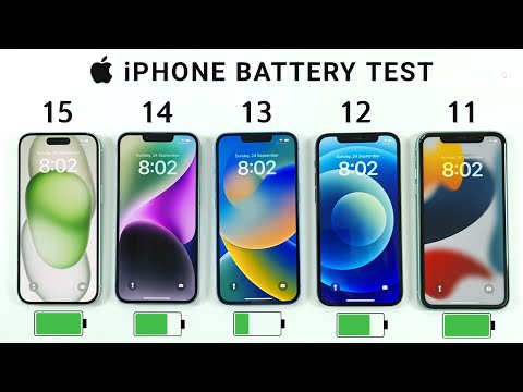 iPhone 15 vs 14 vs 13 vs 12 vs 11 Battery Test | iOS 17 BATTERY TEST