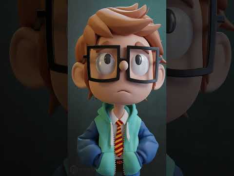 Stylized 3D Character Sculpt - Turnaround Render