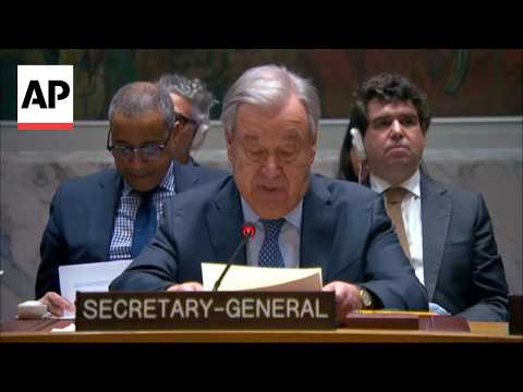 UN chief shares report saying US and Israel strikes killed Iran's Khamenei