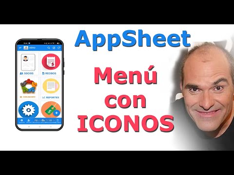 AppSheet App Menu with icons