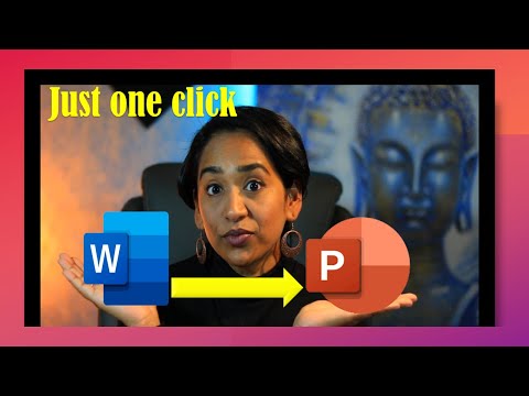 How to convert Word to a Visual PowerPoint with one click