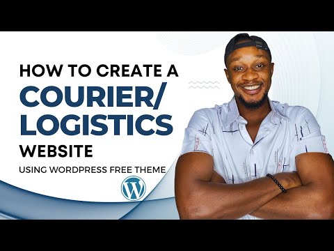 How to create a COURIER or LOGISTICS website - FREE WORDPRESS THEME