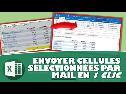 COMMENT ENVOYER LA SELECTION PAR MAIL EN 1 CLIC AVEC VBA SUR EXCEL