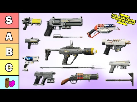Re-Re-Ranking the BEST and WORST Secondary Weapons in Helldivers 2