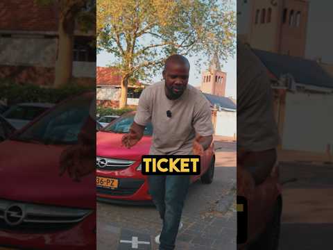 Which country gets the parking ticket? Comment below 👇 #border #travel #netherlands #belgium