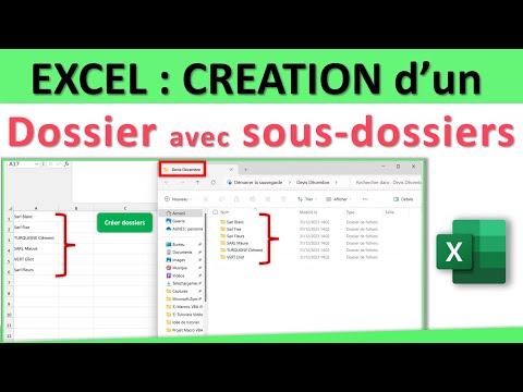 Excel : création d'un dossier avec plusieurs sous-dossiers en 1 seul clic sur Windows ou sur Mac !
