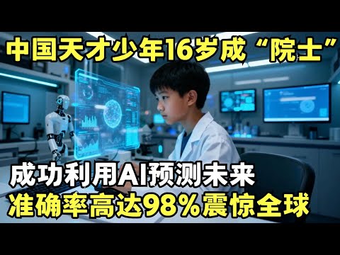 中国天才少年16岁成“院士”, 成功利用AI预测未来, 准确率高达98%震惊全球|科学边界