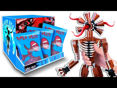 LEGO Trevor Henderson: SIREN HEAD From Level 1 to Level 100 | FUNZ Bricks