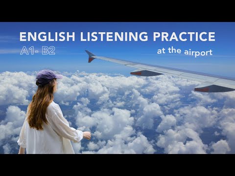 English Listening Practice | Flying from Melbourne to Sydney (Airport Vocabulary)