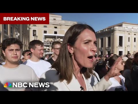 'We've got it!': Vatican crowd reacts to white smoke signaling new pope