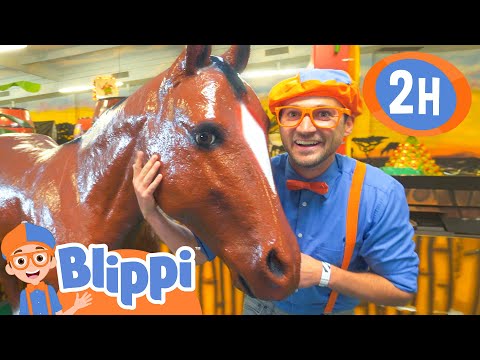 Playing at Party Jungle Indoor Playground | BEST OF BLIPPI TOYS | Educational Videos for Kids