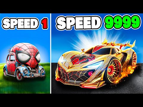 Slowest to Fastest SPIDERMAN Car in GTA 5
