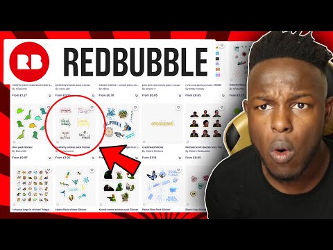 How to make money on Redbubble with stickers | YOU NEED TO TRY THIS!