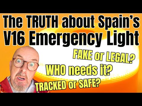 Spain’s V-16 Emergency Light Law Explained 🚨 Real Questions Answered!
