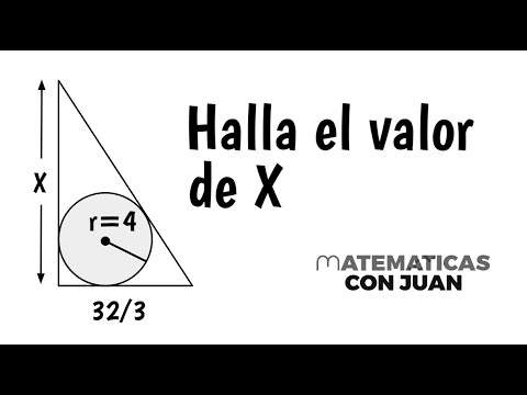 FIND THE LEG GIVEN THE RADIUS OF THE CIRCUMFERENCE INSCRIBED IN A RIGHT TRIANGLE.