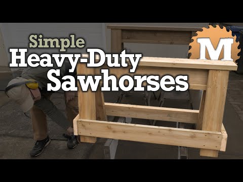 How to Build Heavy-Duty Sawhorses -- Truck Camper RV Supports