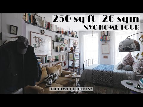 Tiny Space Big Design | 250 sq ft / 23 sqm Ridgewood Studio | NYC Apartment Tour