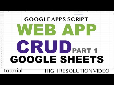 Web App - Google Sheets CRUD - Part 1 - Load Views
