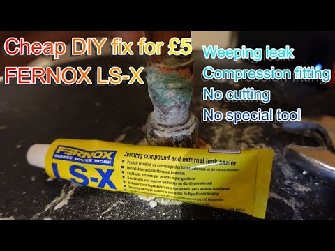 Fixing a compression joint weeping leak quick and cheap by Benson Chik