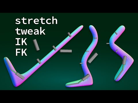 THIS RIG can stretch, wiggle, and has IK and FK - Blender tutorial