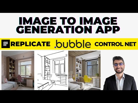 Image to Image Generation with Bubble using Control Net AI model on Replicate