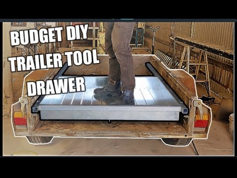 DIY Heavy Duty Trailer Tool Drawer!!  Draw Runners🤔