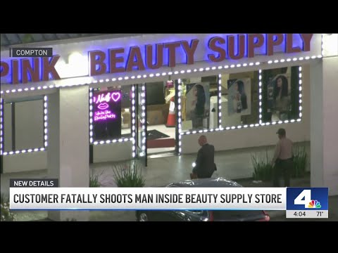 Man fatally shot by customer after making threats inside Compton business